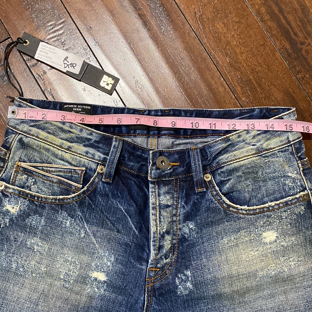 NWT Cult of Individuality Sample Rebel Straight Selvedge Denim Jeans #C197 - Picture 9 of 11